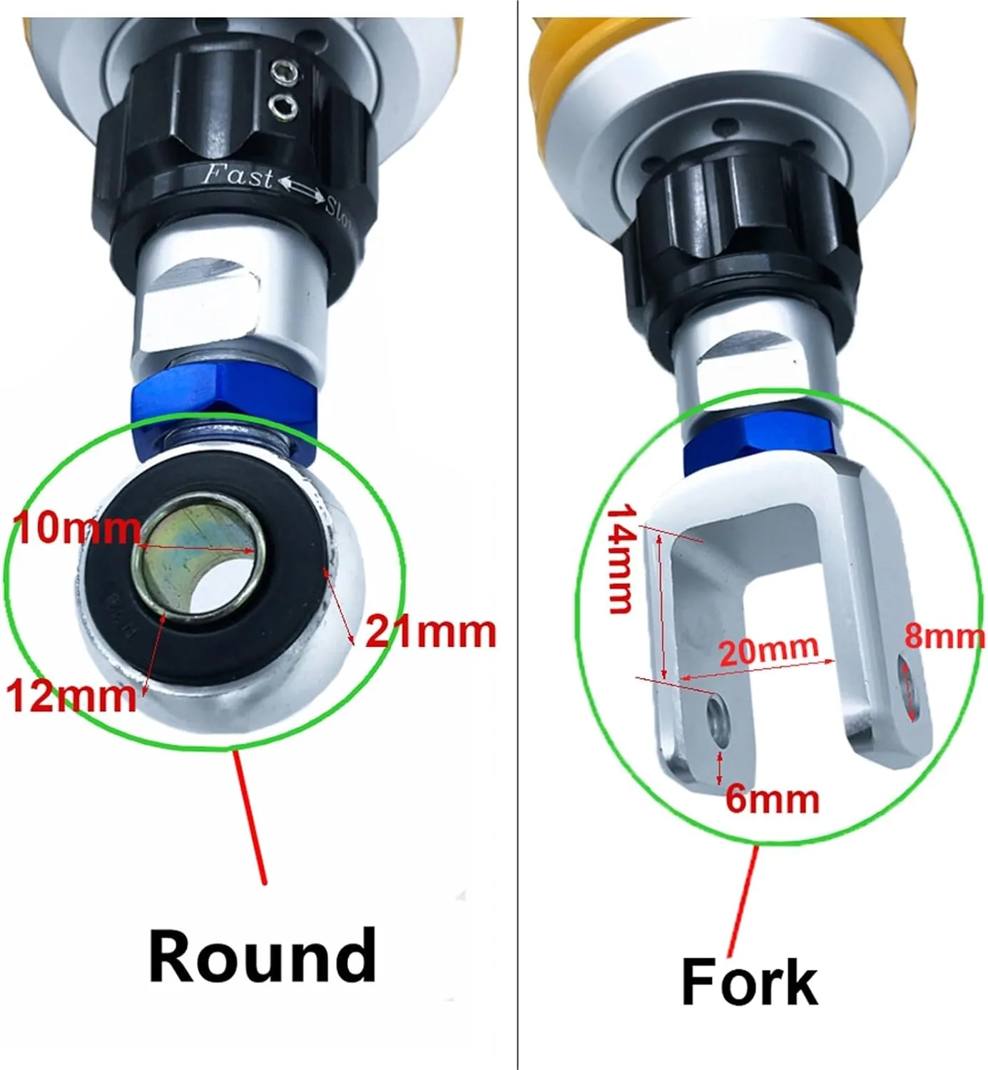 Generic Rear Air Shock Absorber 320-360mm for Yamaha NMAX, XMAX, Aerox, NVX, XS400 and SR400 image 4
