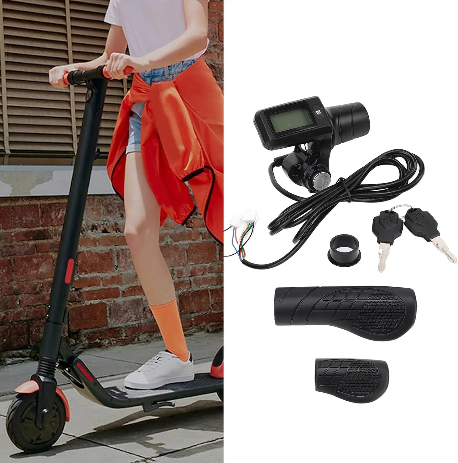 Yinhing 805 LCD Display Electric Bike Throttle Grip for 22.5 mm Handlebars image 2