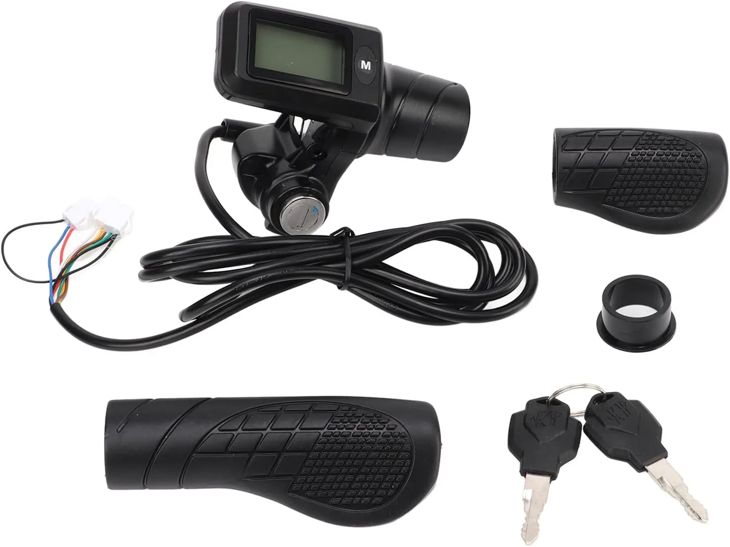 Yinhing 805 LCD Display Electric Bike Throttle Grip for 22.5 mm Handlebars