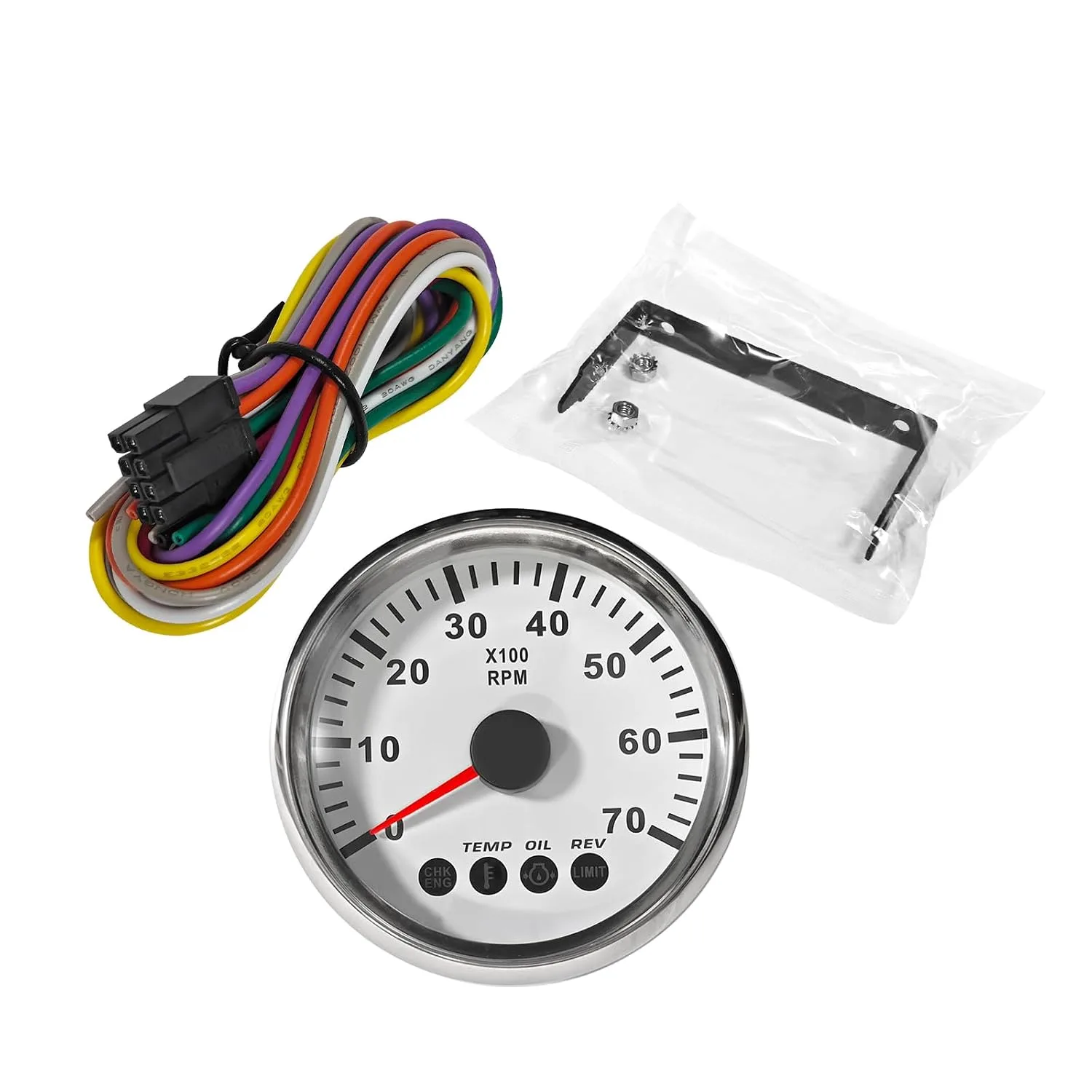 GUYAOYI 34200-93J14 White Multifunction Tachometer image 4