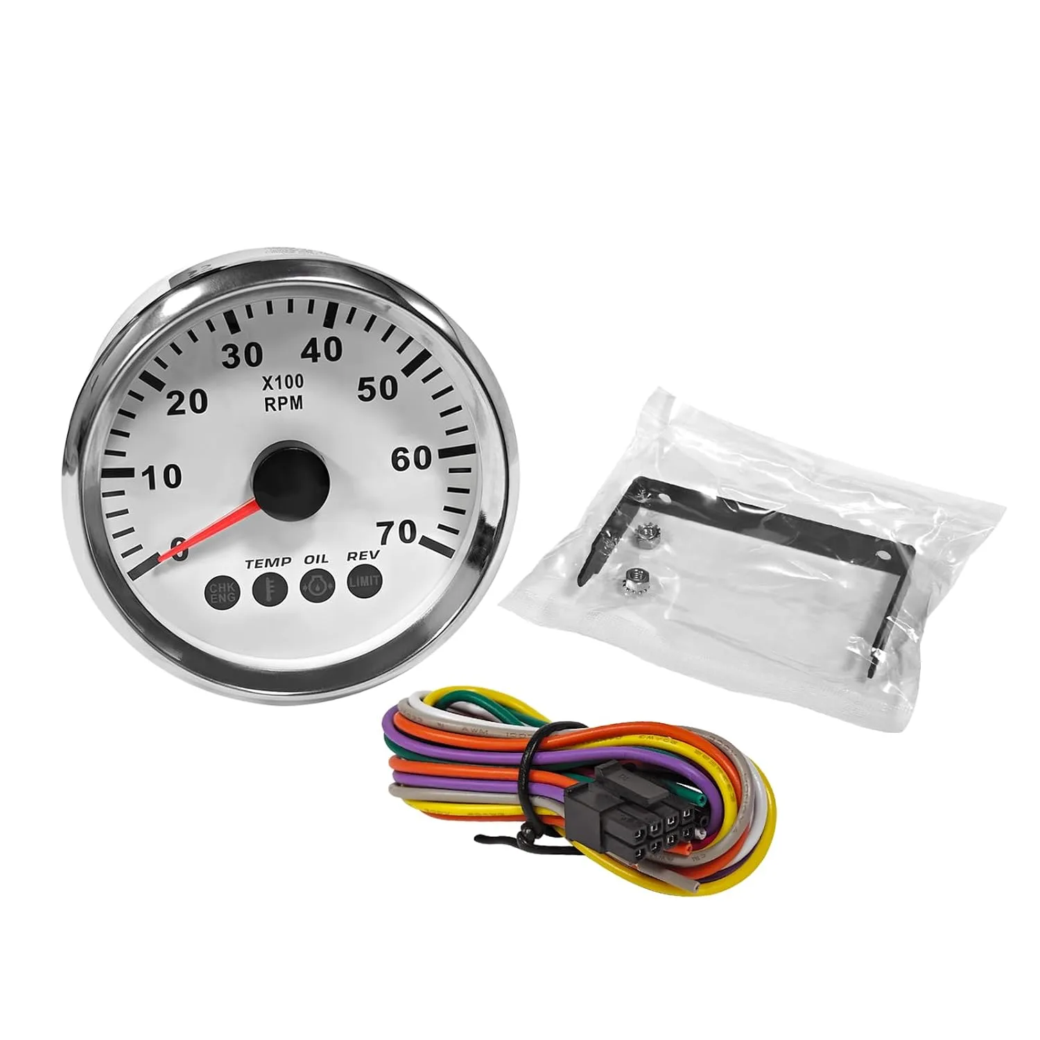 GUYAOYI 34200-93J14 White Multifunction Tachometer