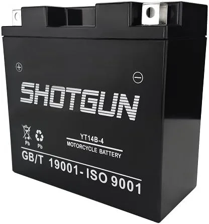 SHOTGUN YT14B-4 12V 12Ah AGM Motorcycle Battery image 2