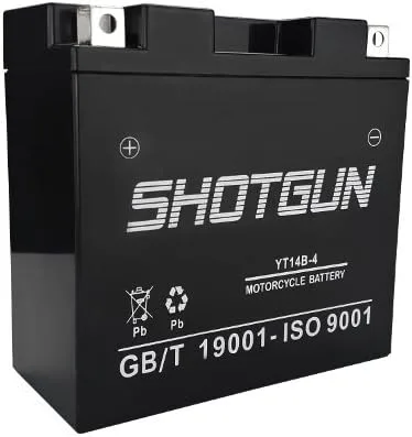 SHOTGUN YT14B-4 12V 12Ah AGM Motorcycle Battery