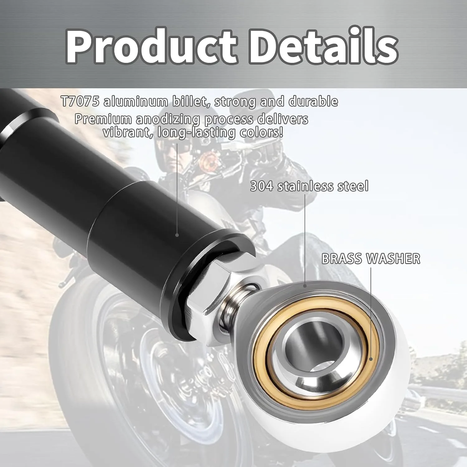 TIKGETUP M8 Softail Brake Lever + Shift Linkage - Black image 4