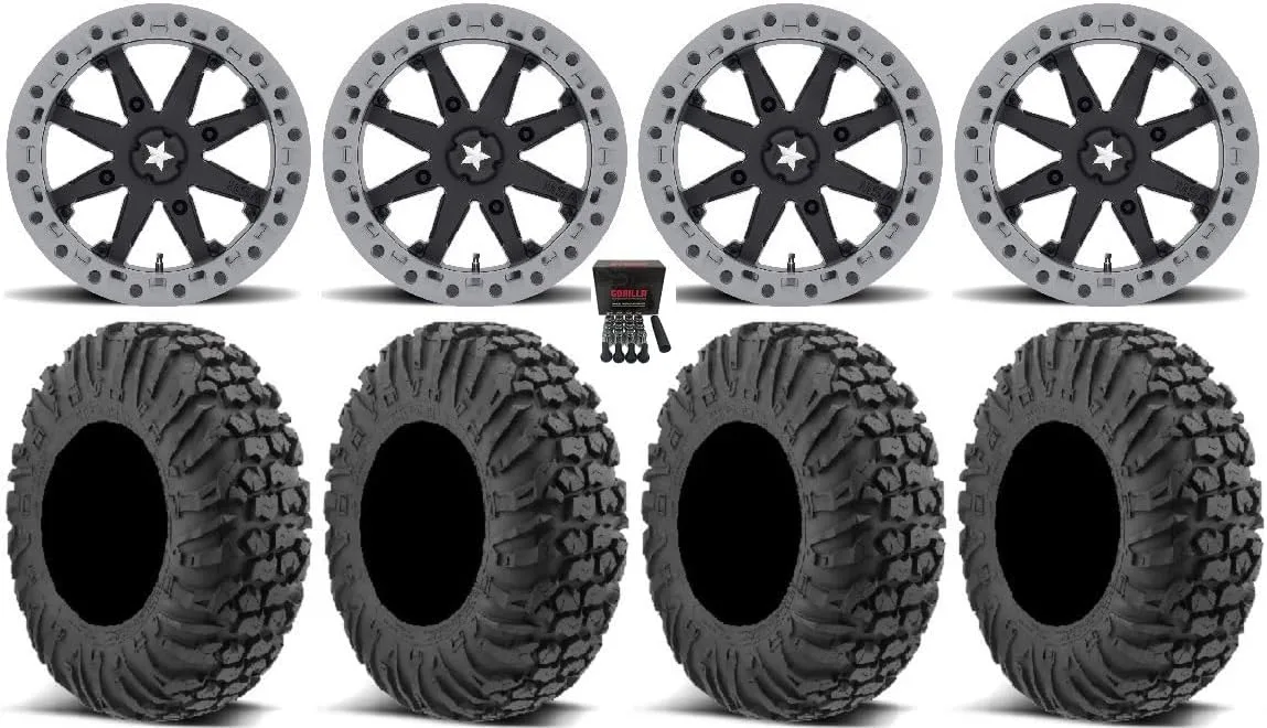 MSA M31 Lok2 14x7 ATV Wheel and EFX 28x9.5-14 Tire Bundle
