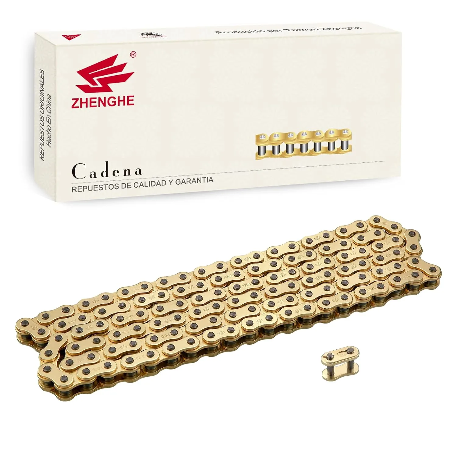 Zhenghe 520 Gold Motorcycle Drive Chain 120 Links 10200827