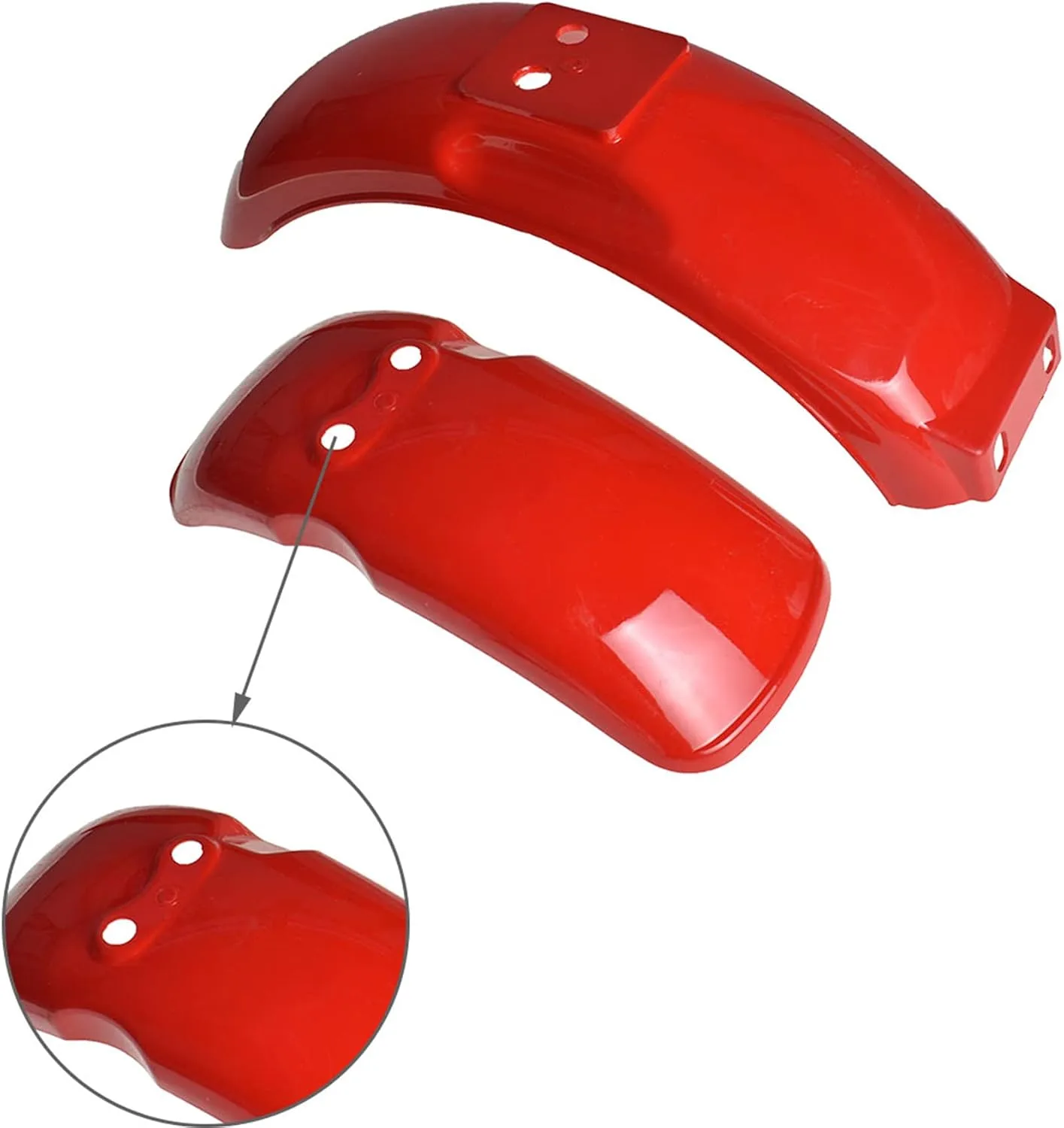 RainMan S Red Front & Rear Fender Set for Honda Z50 Mini Trail image 2