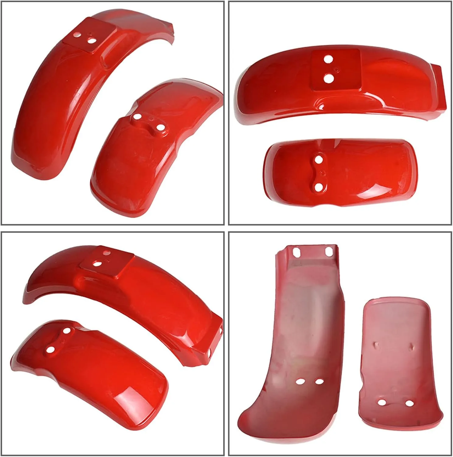RainMan S Red Front & Rear Fender Set for Honda Z50 Mini Trail image 3
