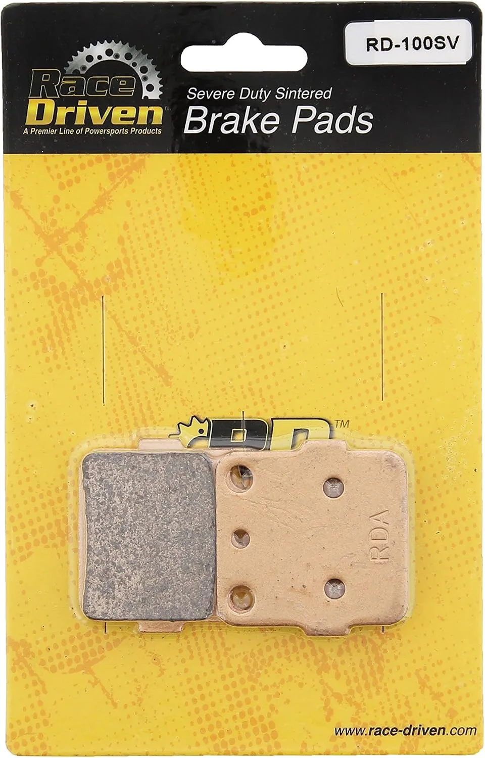 Race-Driven F-28116 Front & Rear Brake Pads for Yamaha Raptor 350 YFM350 image 2