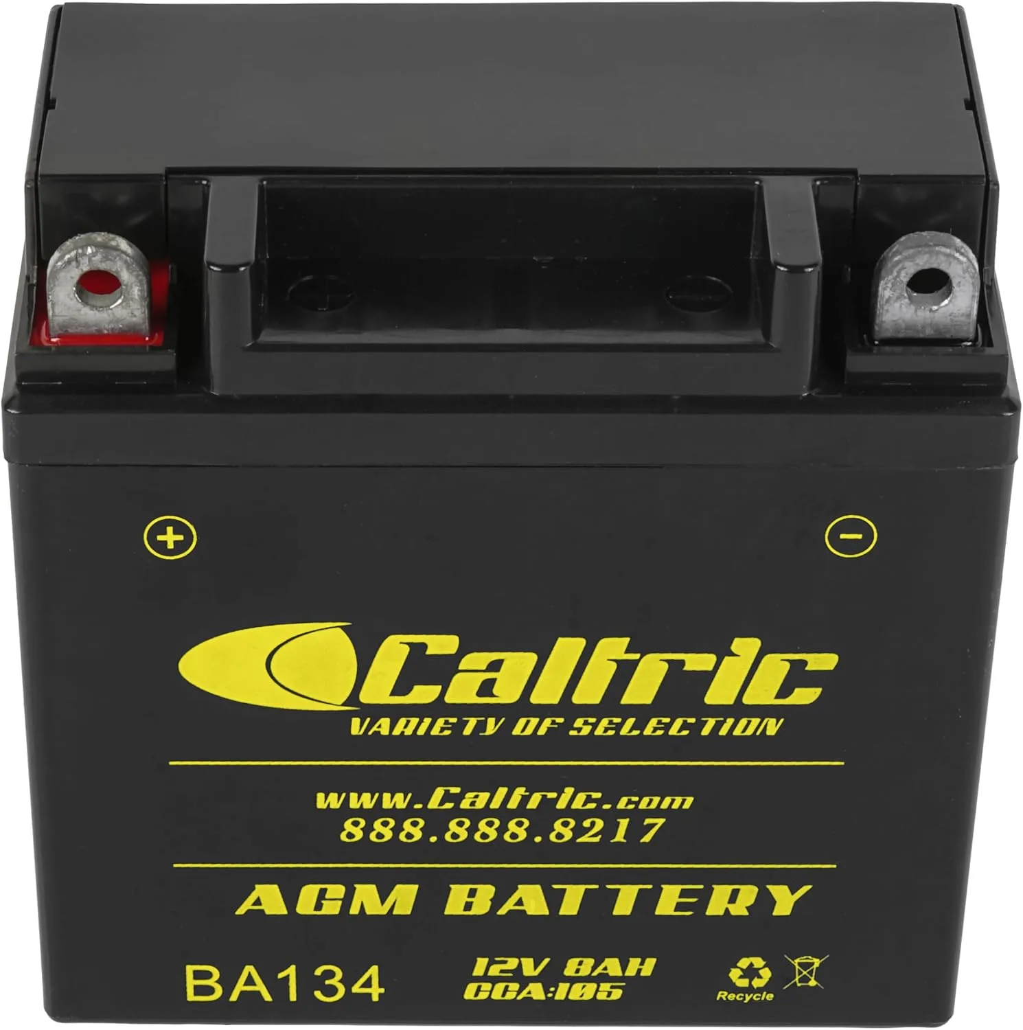 Caltric YB9A-A 12V AGM Motorcycle Battery BA134/4 image 4