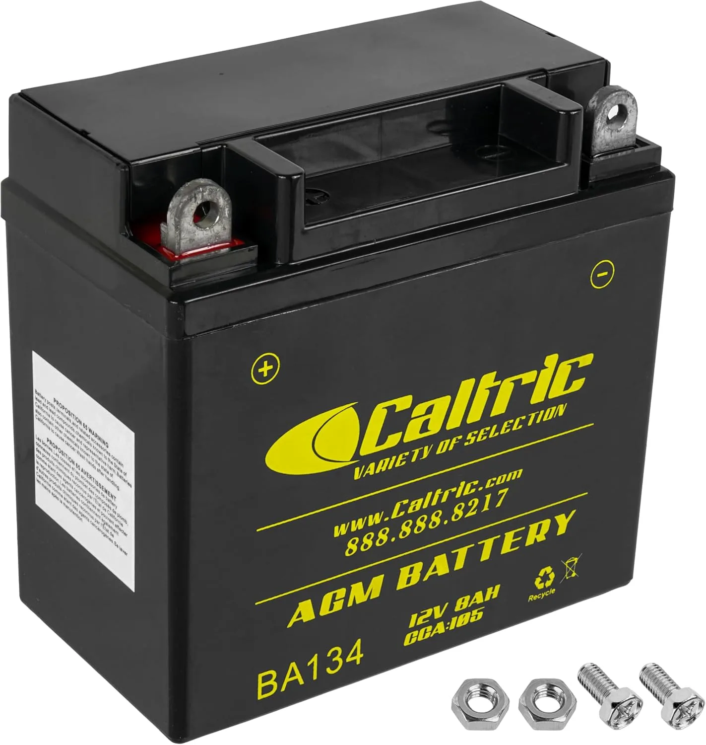 Caltric YB9A-A 12V AGM Motorcycle Battery BA134/4
