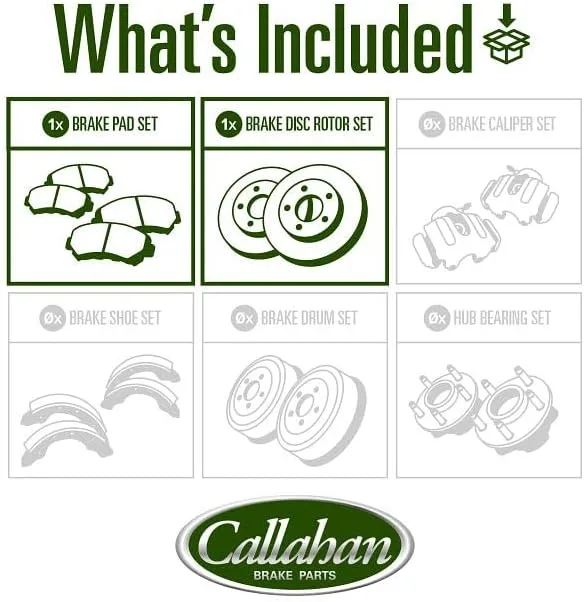Callahan Front Brake Kit EBYK018731 for Ford Explorer Sport and Sport Trac image 2
