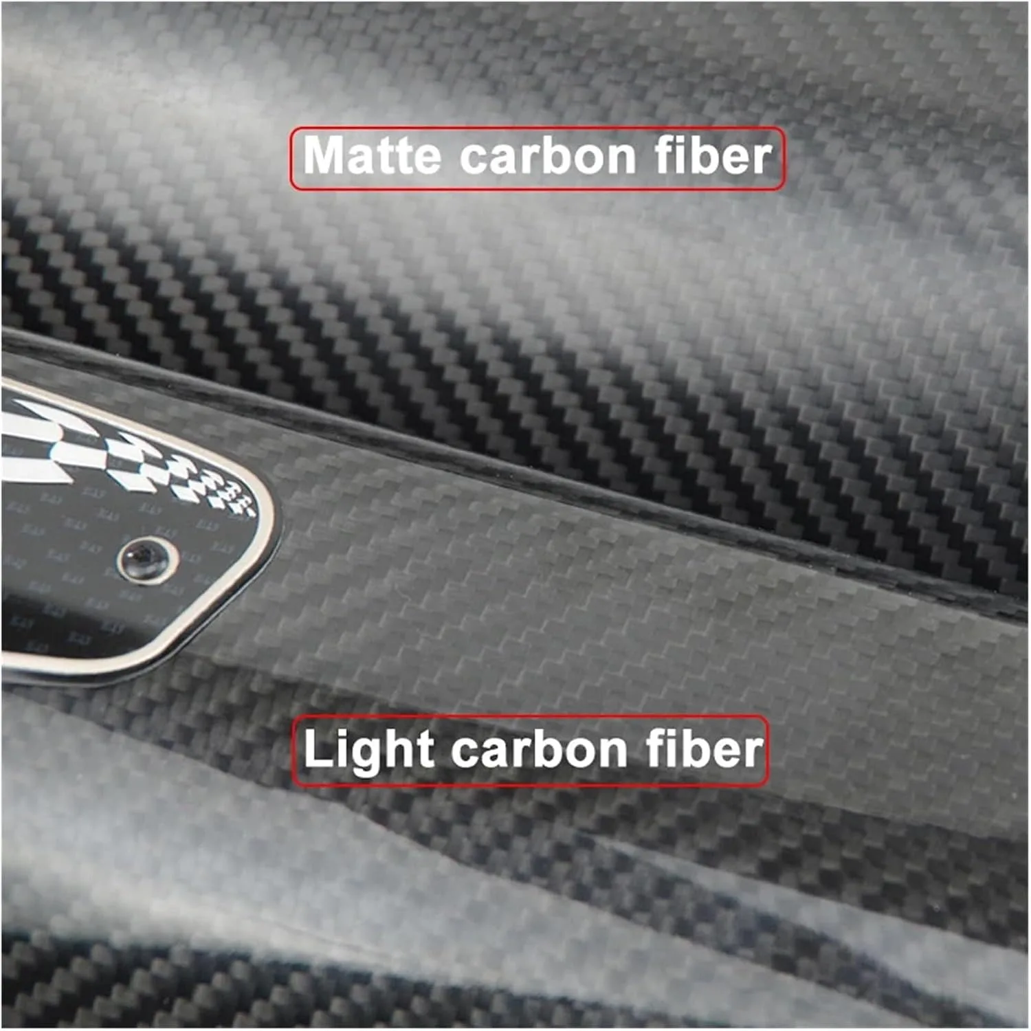 HLOMAUD 51 mm Universal Carbon Fiber Motorcycle Exhaust Muffler image 4