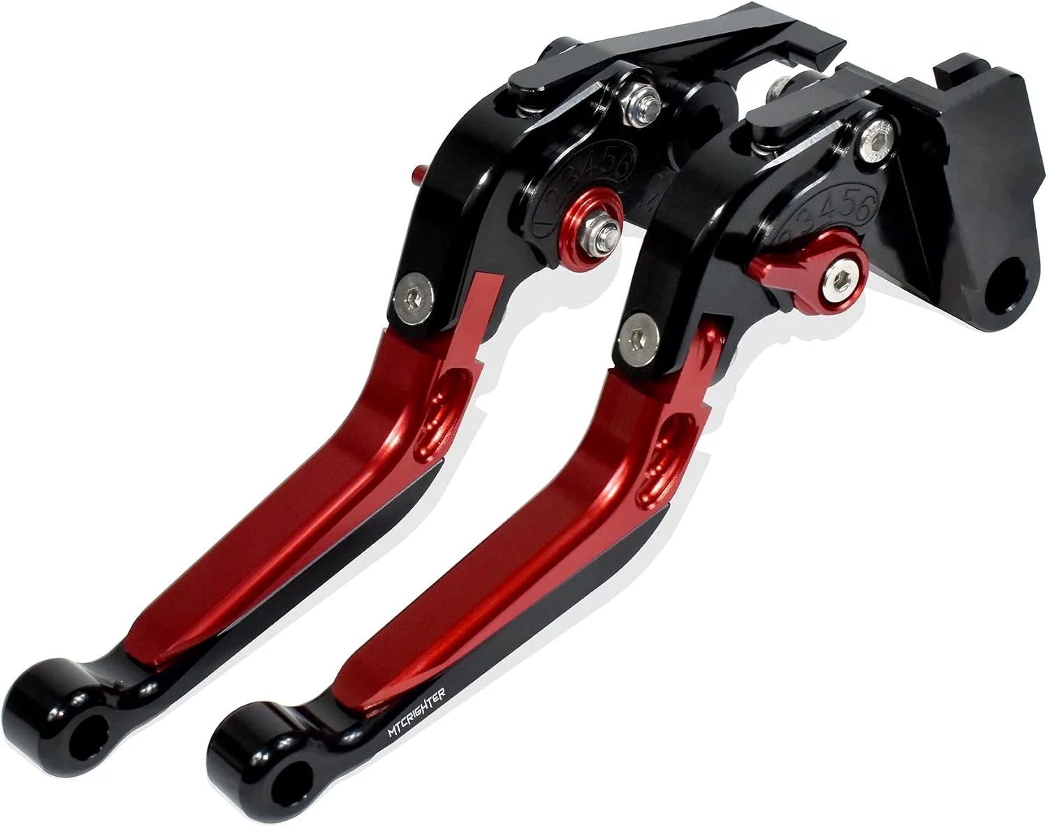 MTCRIGHTER Red Folding Brake & Clutch Levers MTC-BXB-ZDNJ-TNO457