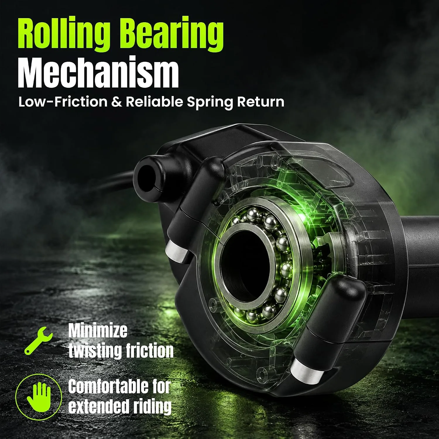 Febiaeu Full Twist E-Bike Throttle with Key Ignition Thg-002 image 4