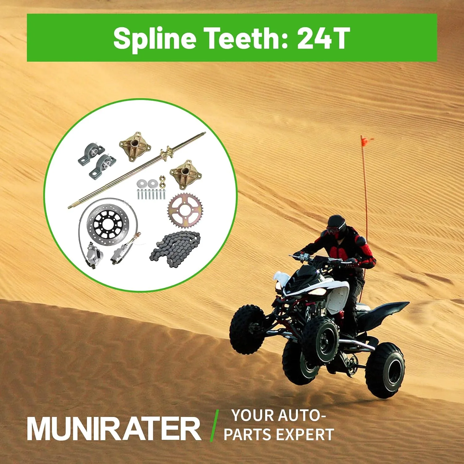 munirater 44-Inch Rear Live Axle Kit 2-1526215-854826 image 4