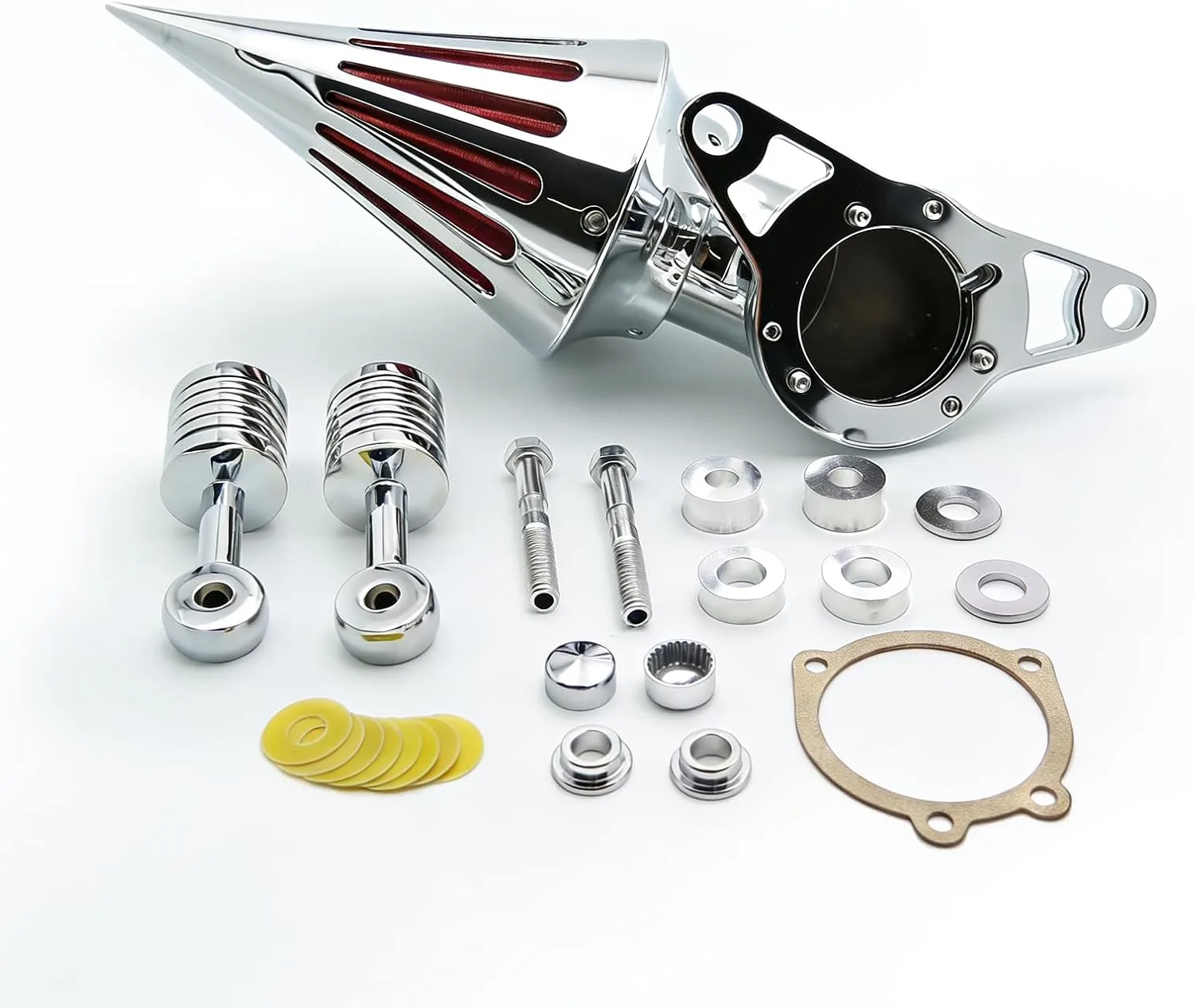 Dotelis LX-01 Chrome Cone Spike Air Cleaner Intake Kit image 3