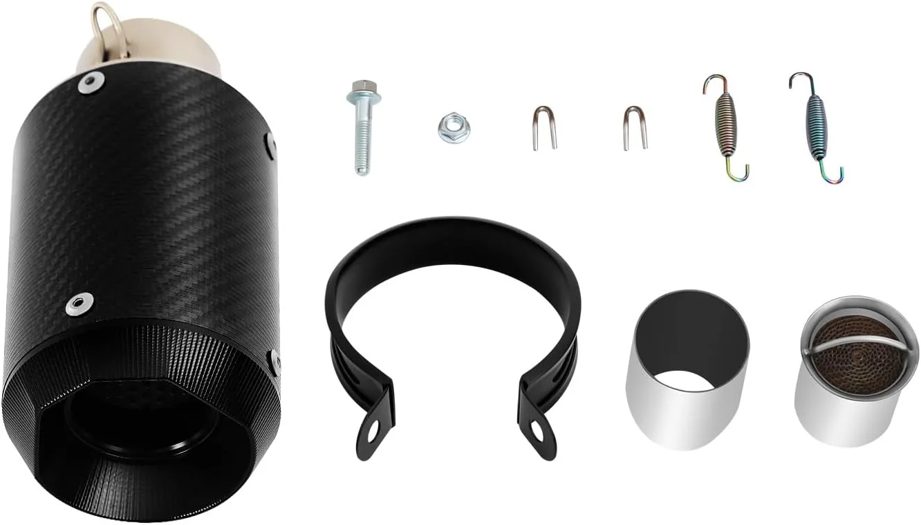 LYNICESHOP Motorcycle Exhaust Pipe and Muffler Assembly 51