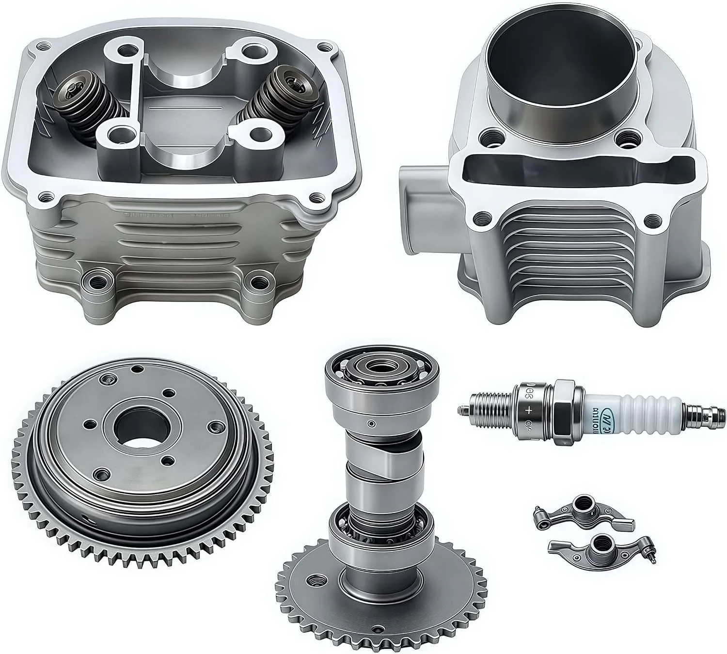 Hauertzx 57.4 mm GY6 Cylinder Rebuild Kit 125cc 150cc image 2