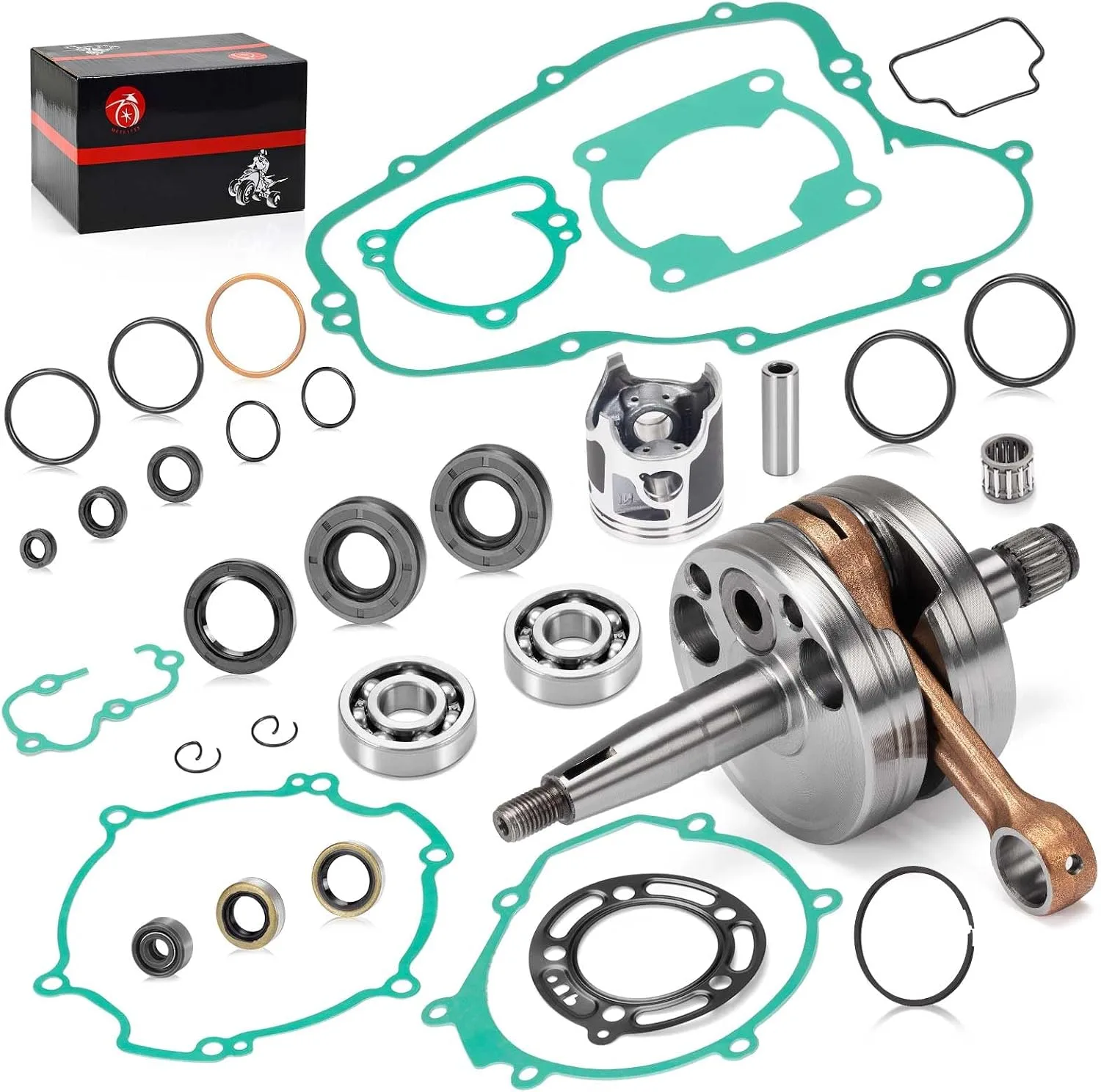 MOTO1988 Engine Rebuild Kit 13001-1580 for Kawasaki KX85 2001-2005 image 2
