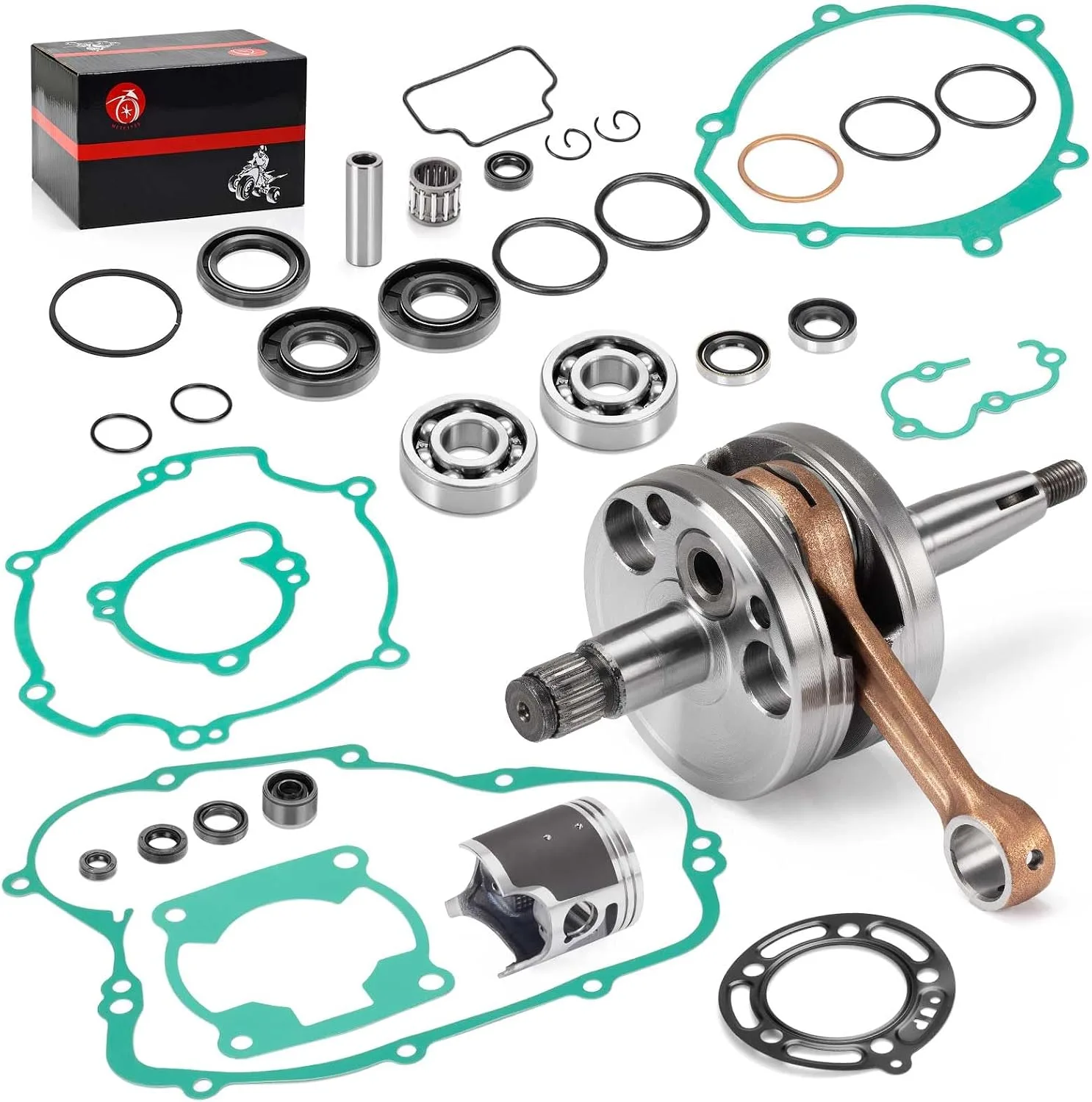 MOTO1988 Engine Rebuild Kit 13001-1580 for Kawasaki KX85 2001-2005 image 3