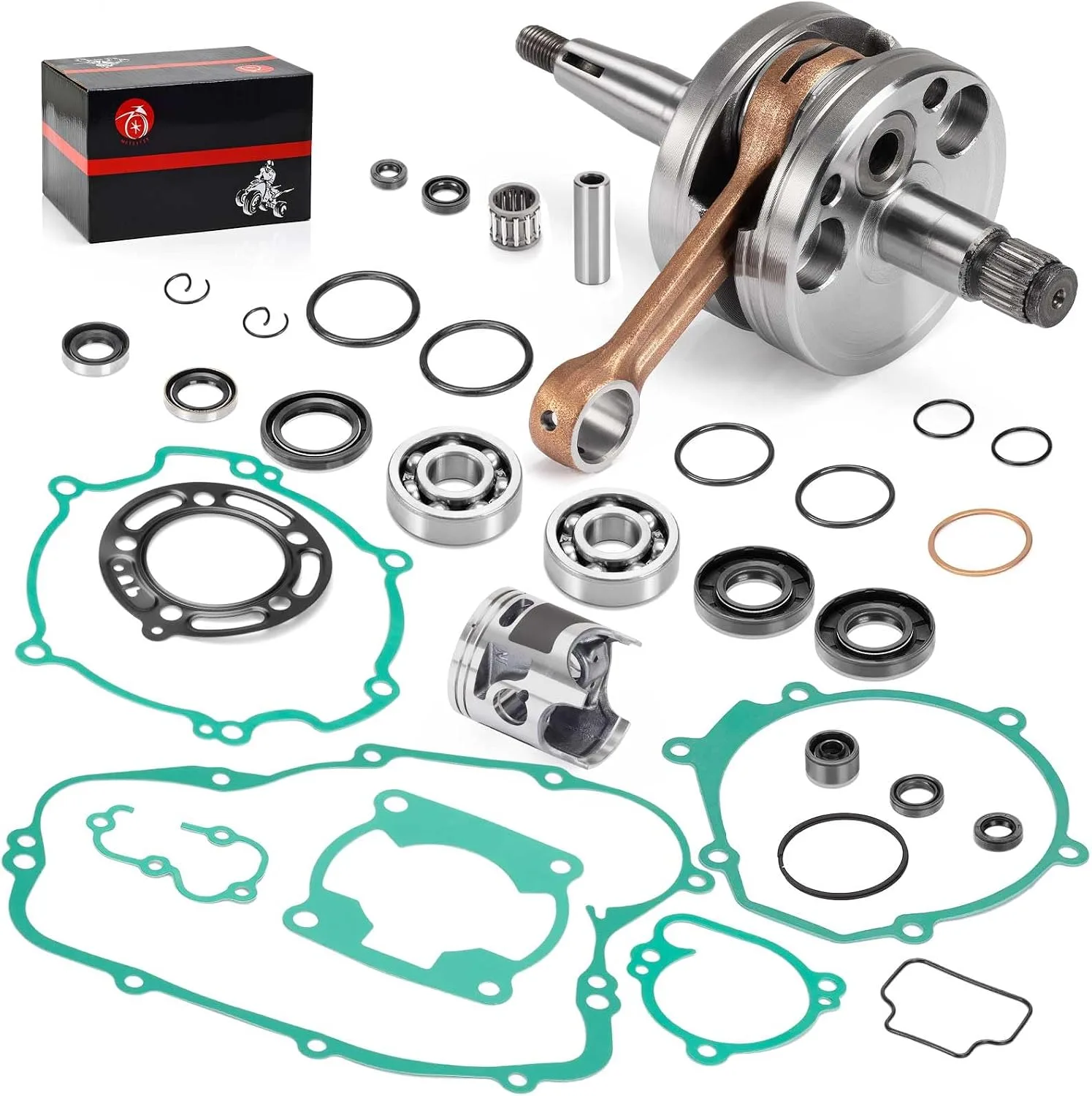 MOTO1988 Engine Rebuild Kit 13001-1580 for Kawasaki KX85 2001-2005 image 4