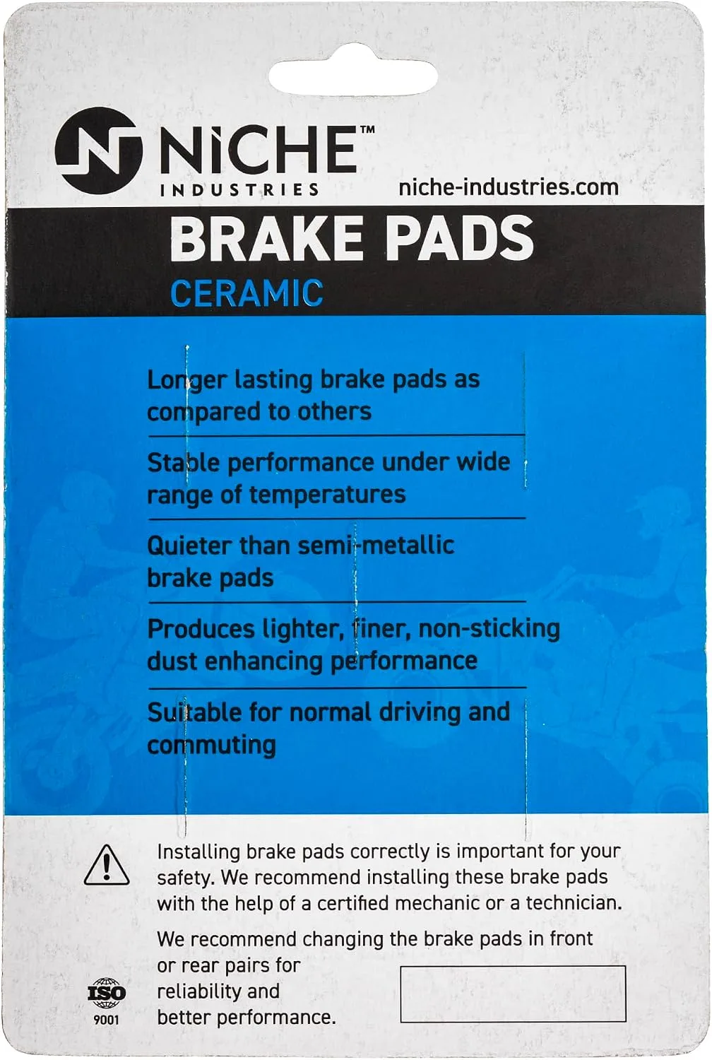 NICHE Front Ceramic Brake Pad Kit MK1014320 for Honda image 3