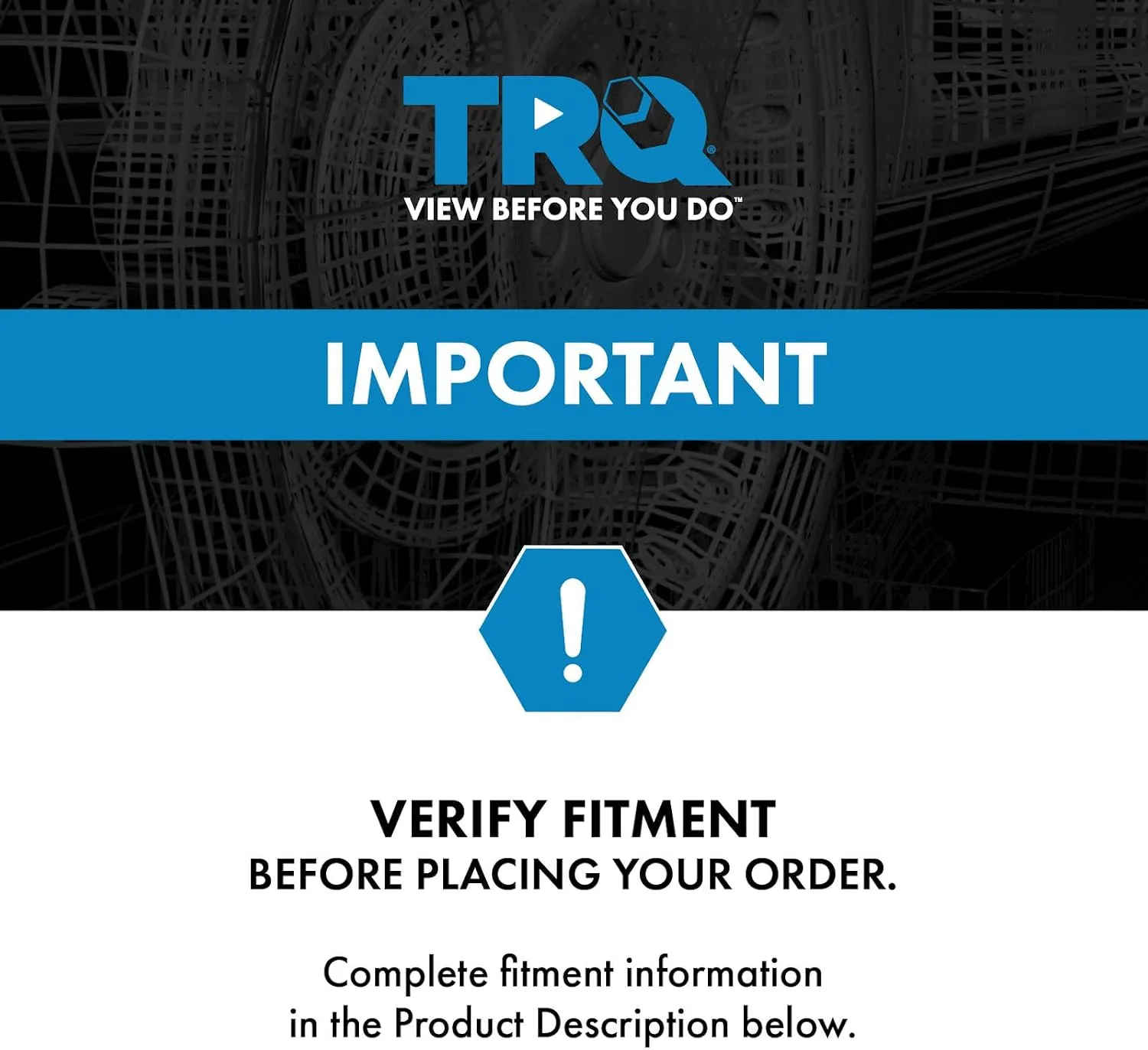 TRQ BRA14144 Front Vented Brake Rotor Set image 4