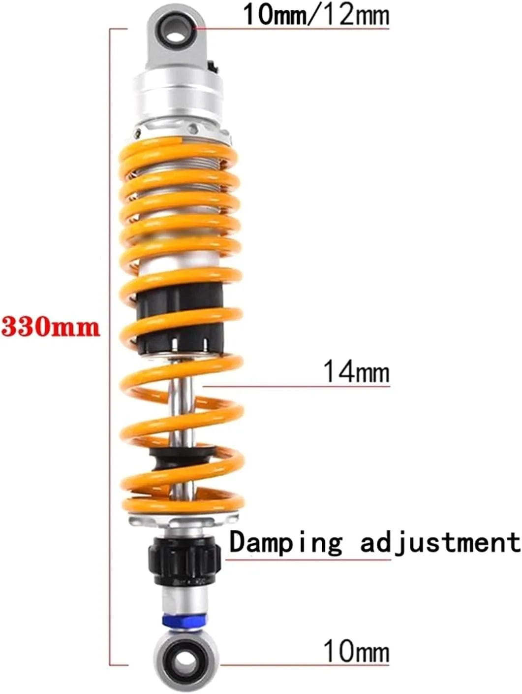 Generic Adjustable Rear Motorcycle Shock Absorber 4858042187403 image 2