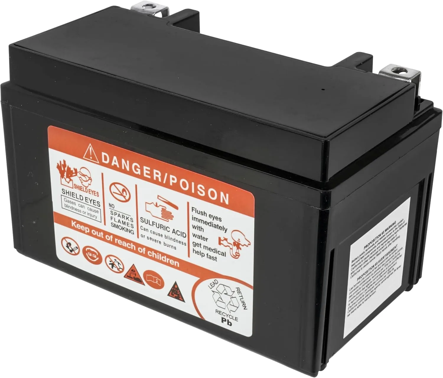 Caltric BA124/17 12V AGM Motorcycle Battery image 3