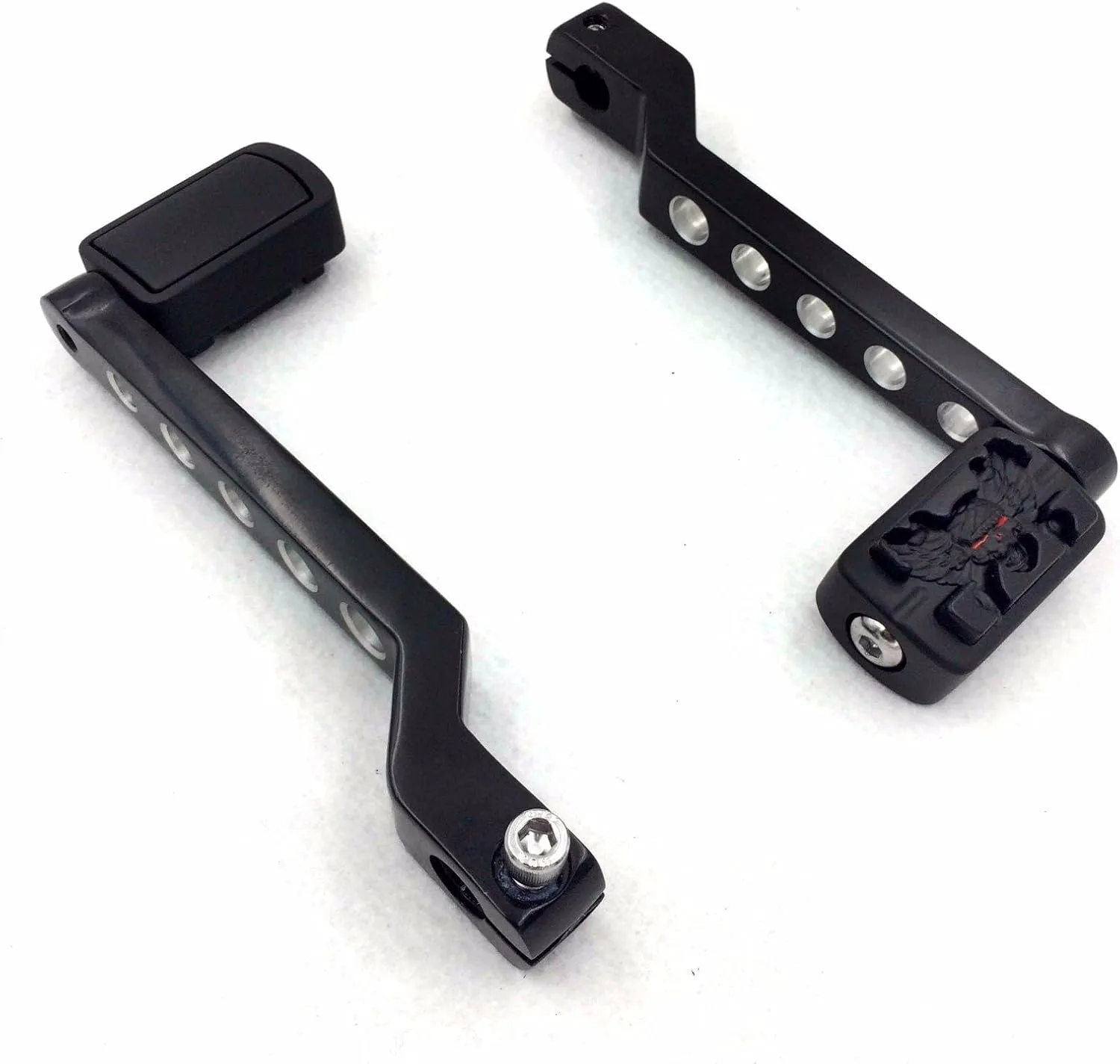 SMT-MOTO Black Heel/Toe Shift Lever Set SMT-MT268-009B+062 X2-BK1 image 3