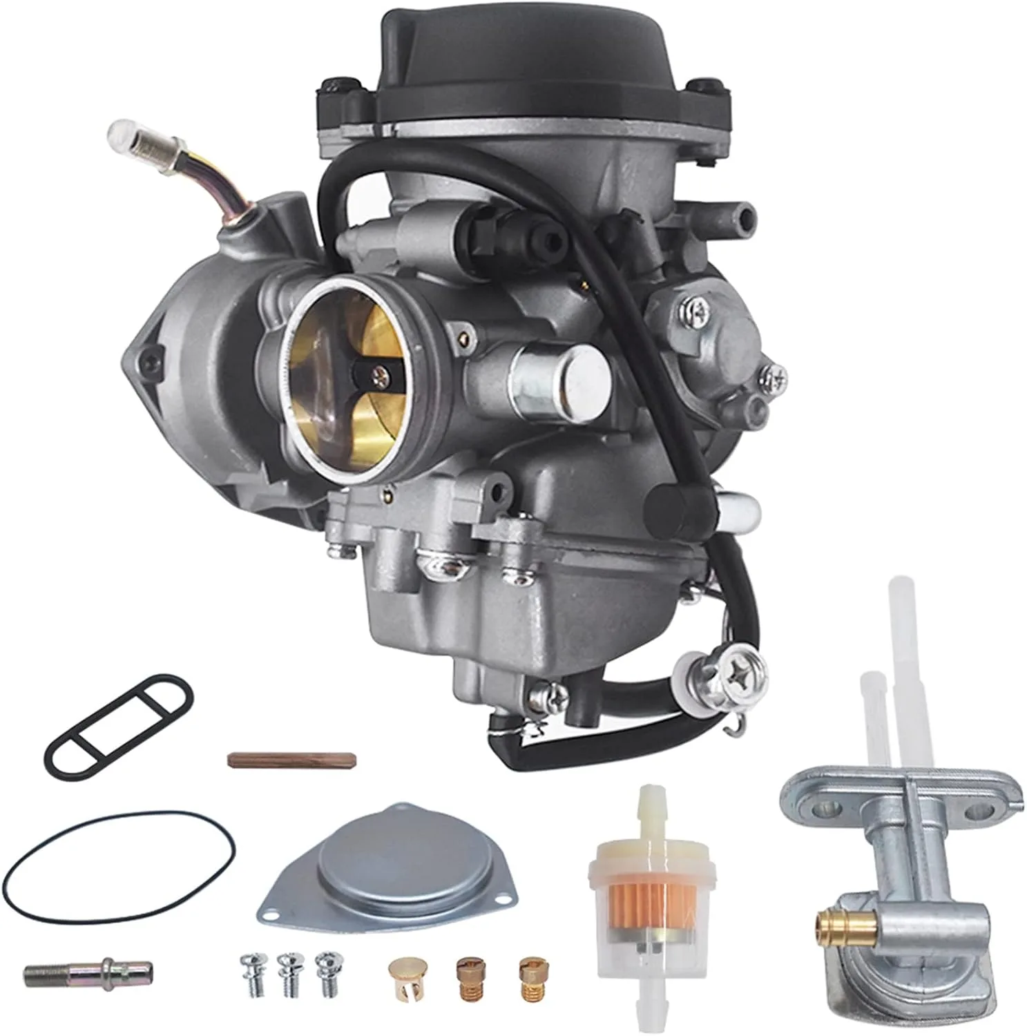 waltyotur Carburetor with Petcock for Suzuki LTZ400 2003-2007