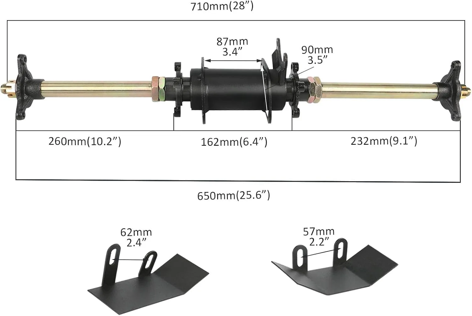 91.SCS 28-Inch Complete Rear Axle Kit IEOSKE837FH image 2