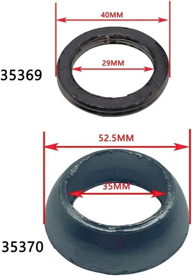 DUWTMOTOB Exhaust Seal Gasket Muffler Kit DUWTMOTOB11 image 2
