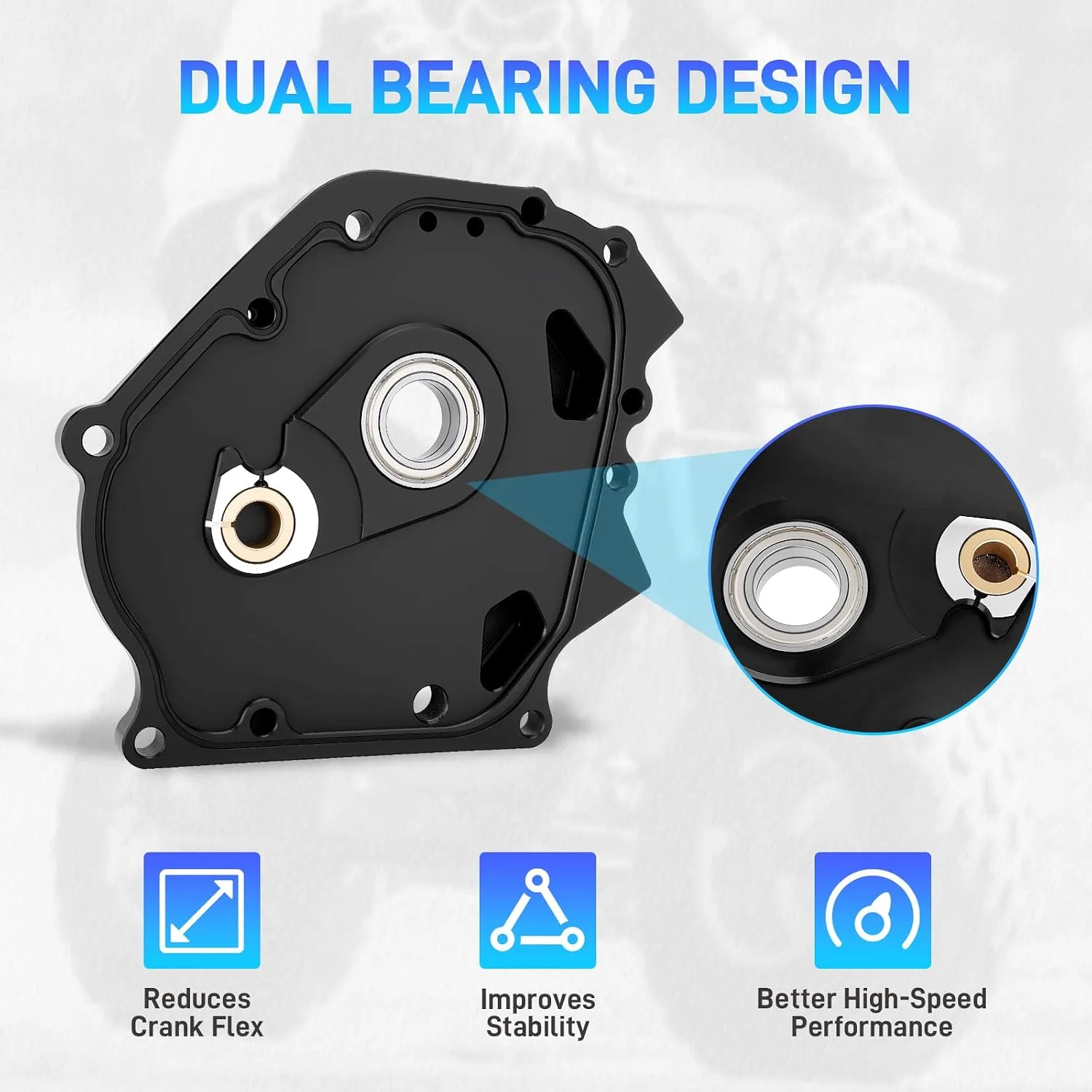 Sejaede SC-212 Dual-Bearing Billet Side Cover for Predator 212cc Non-Hemi image 4