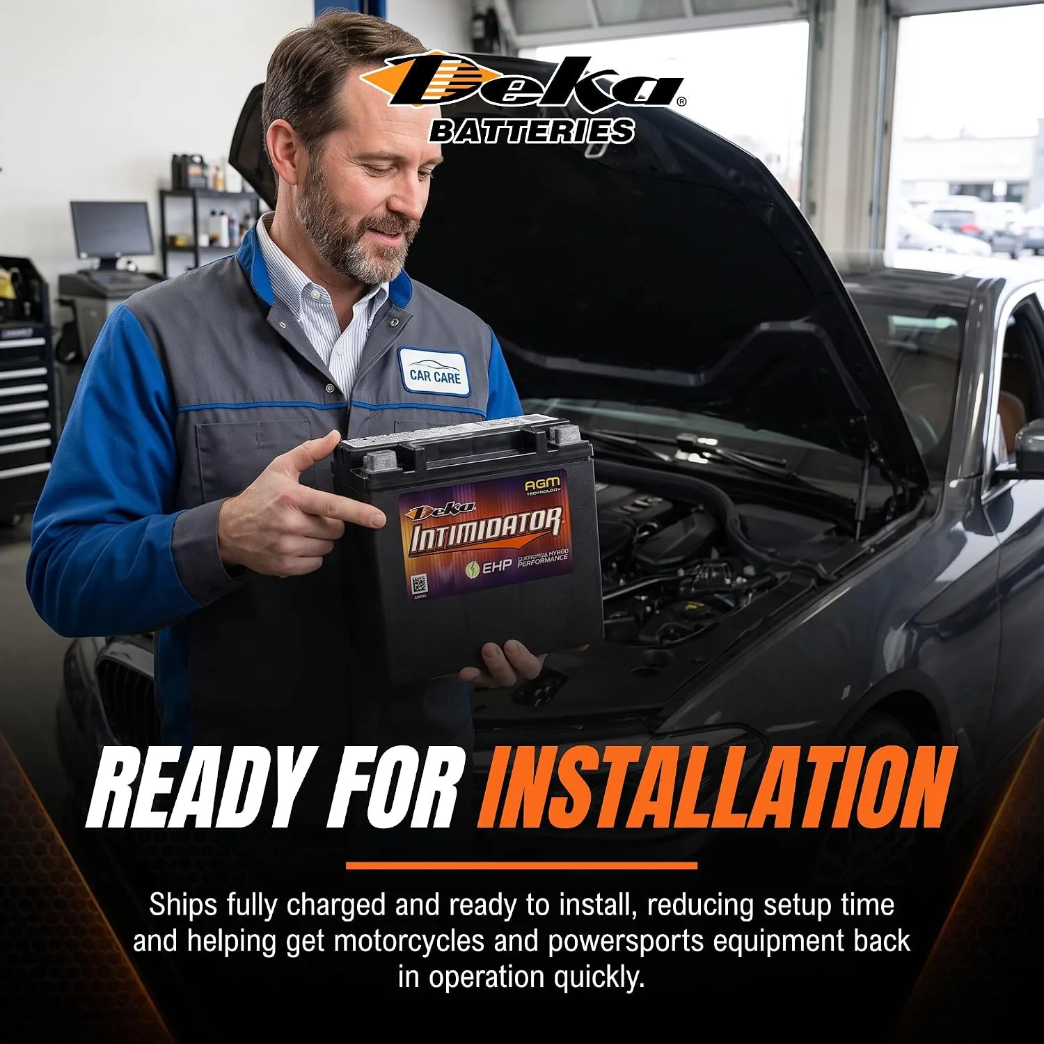 Deka AUX14 12V AGM Auxiliary Battery – 200 CCA image 2