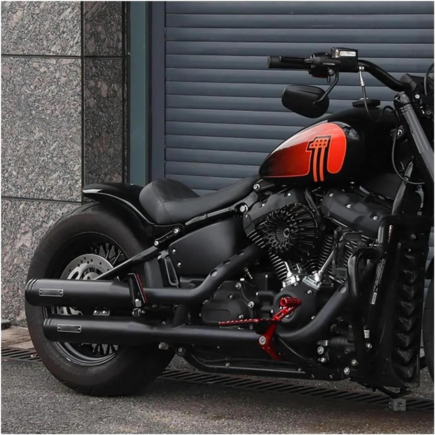 Harley 2018-2024 Slip-On Exhaust Muffler Black 60 mm FWABEFDDC-08D00123 image 3