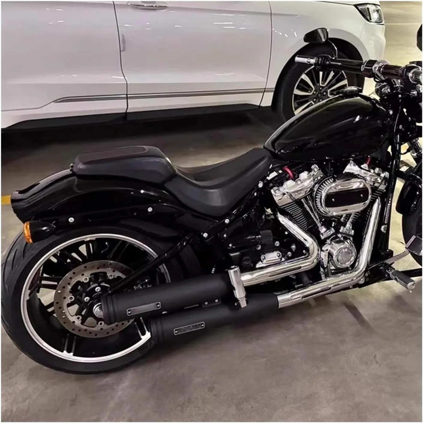 Harley 2018-2024 Slip-On Exhaust Muffler Black 60 mm FWABEFDDC-08D00123 image 4