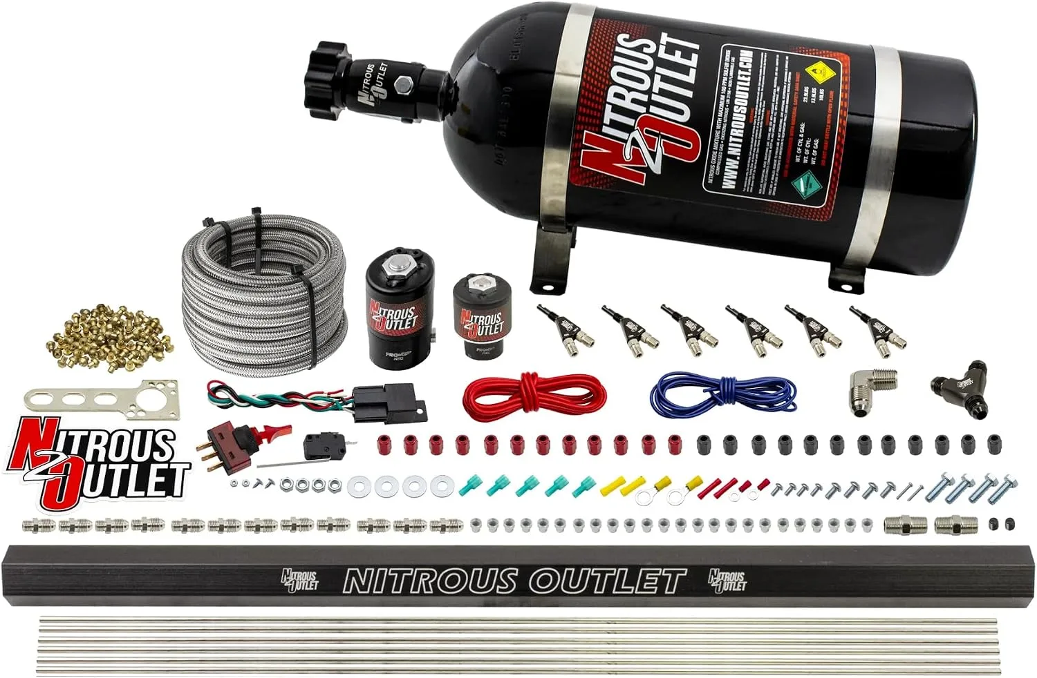 Nitrous Outlet 6-Cylinder E85 Direct-Port Wet Nitrous System 00-10398-E85-R-00 image 2