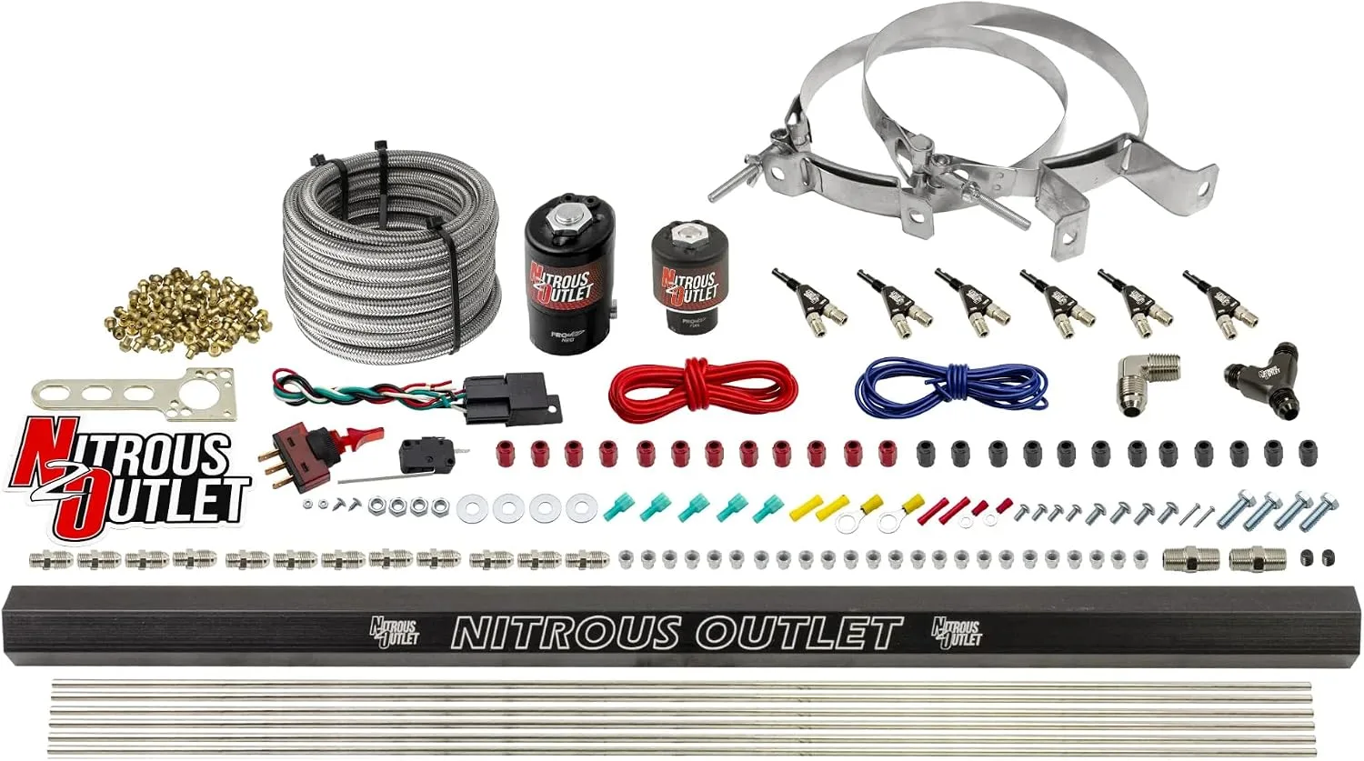 Nitrous Outlet 6-Cylinder E85 Direct-Port Wet Nitrous System 00-10398-E85-R-00