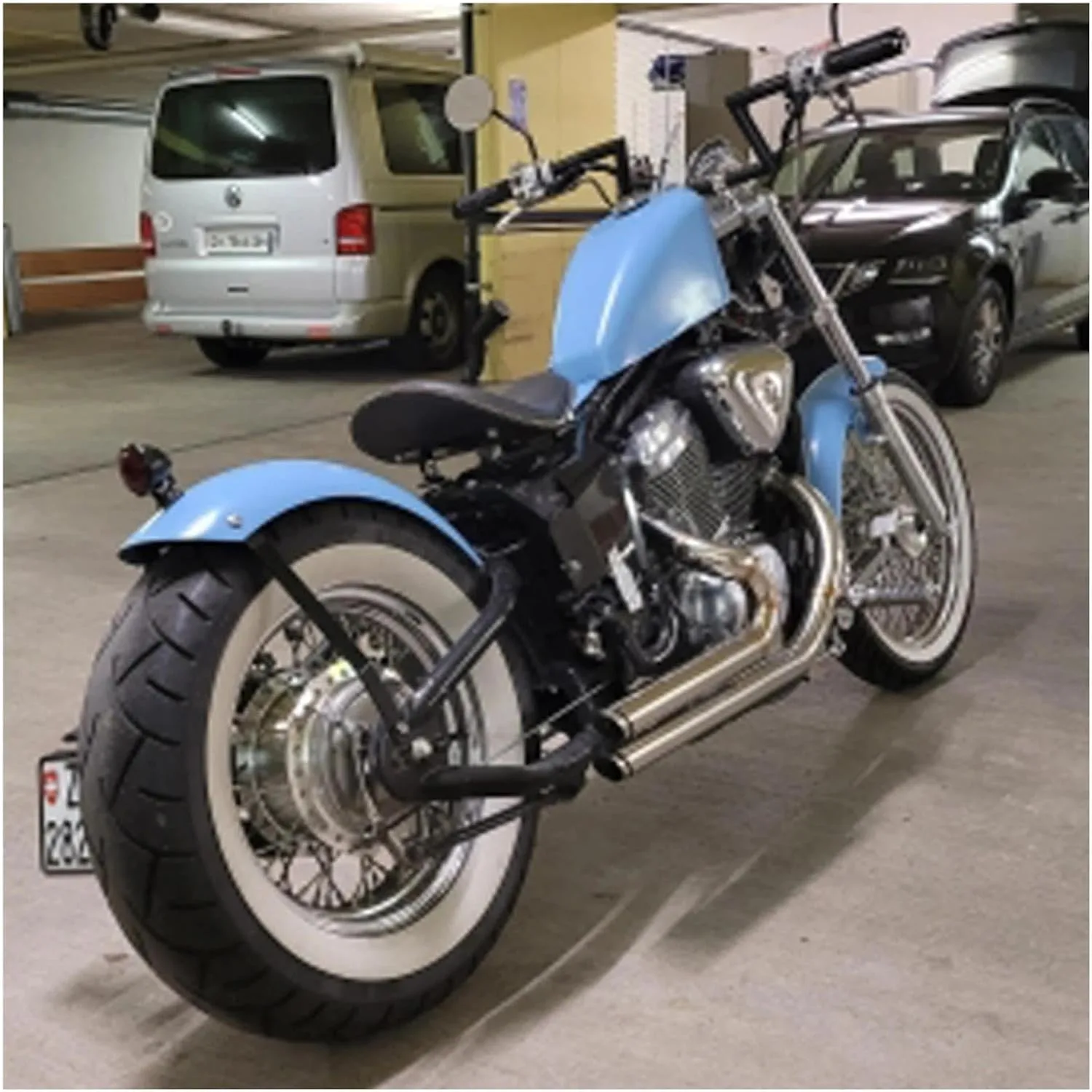 Generic Honda Steed Shadow VT VLX Full Exhaust System Muffler WGAMRWRQW-08D00123 image 3