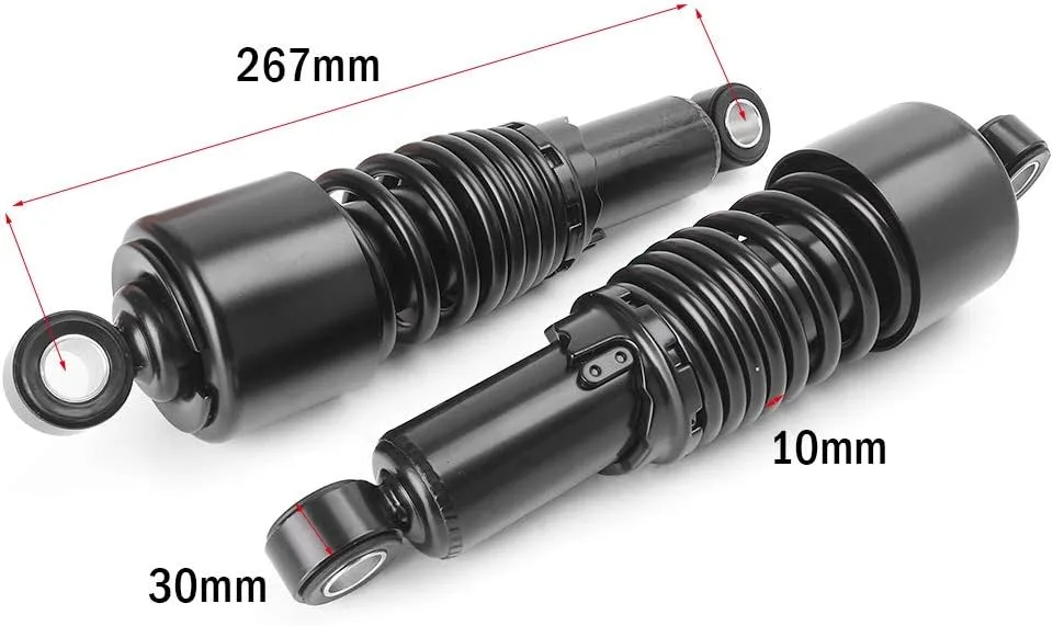 GZYF ZS45YF086 10.5 in Rear Shock Absorber Pair for Harley-Davidson image 2