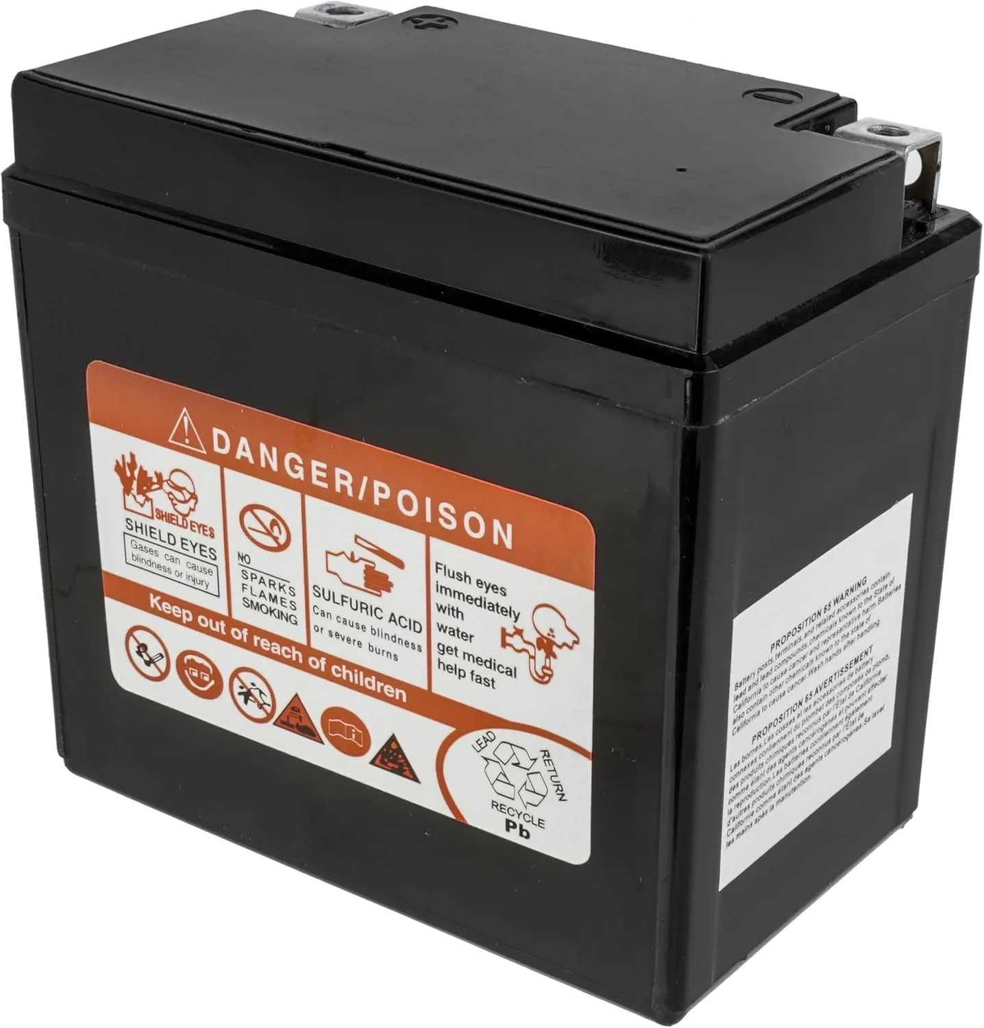 Caltric BA120/19 YTZ7S 12V AGM Motorcycle Battery image 3