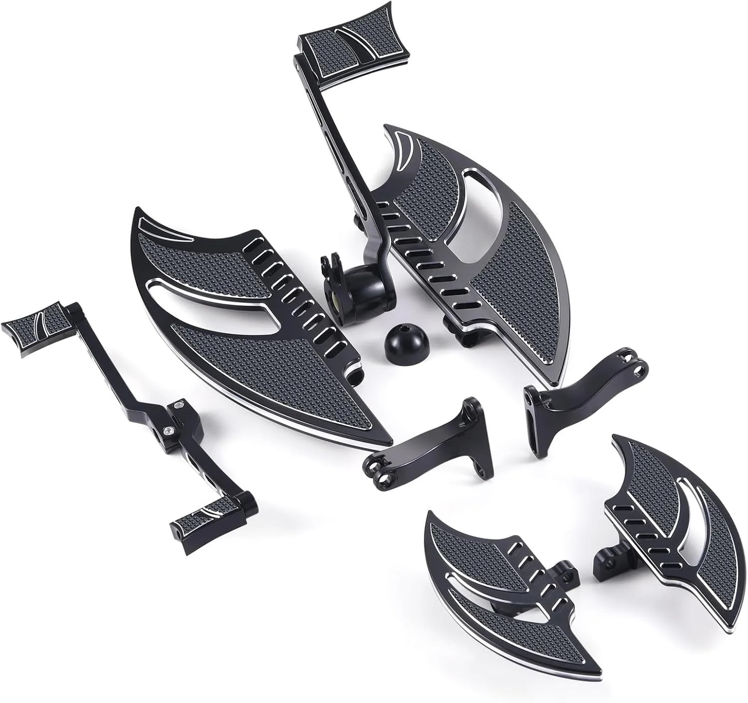 TOPRAMETAL Harley-Davidson Touring Passenger Floorboard Kit 1211-1692-1699-1881-1701
