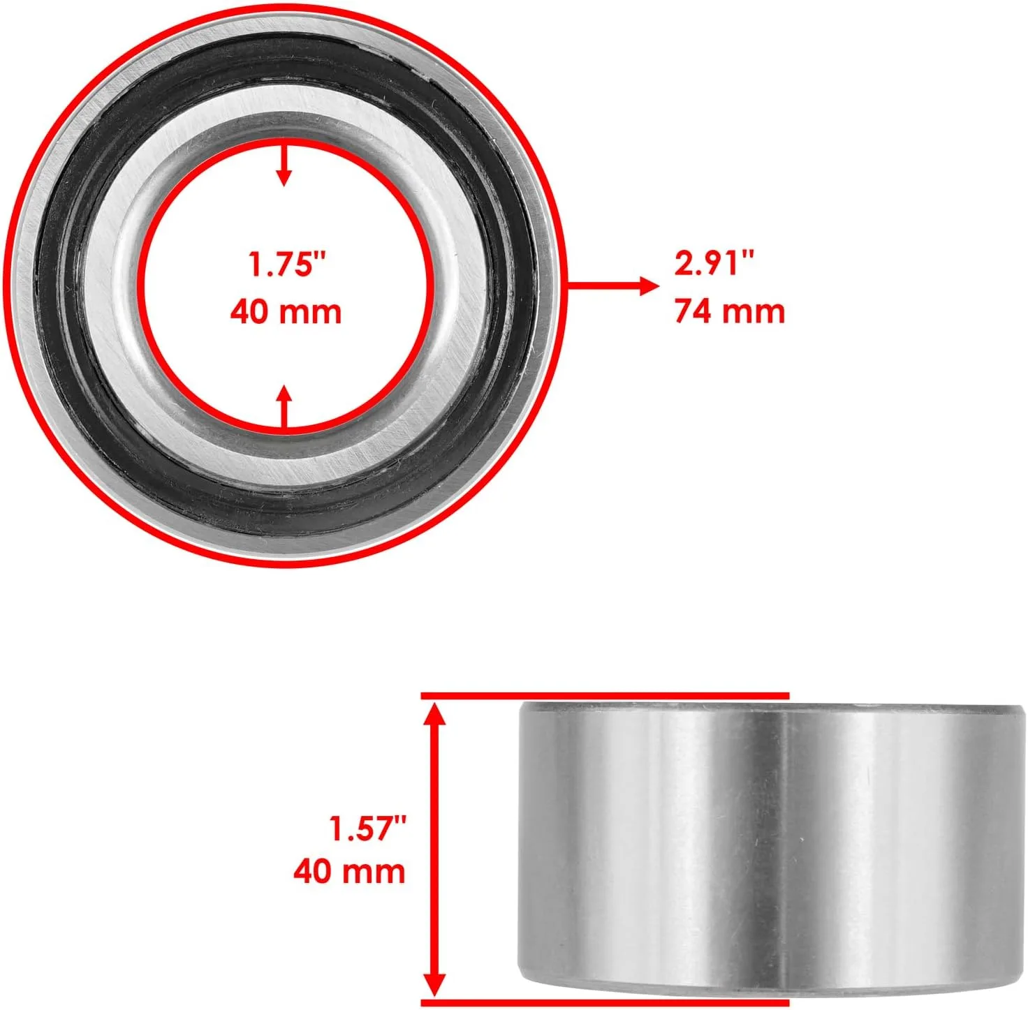 Polaris Sportsman 700 Rear Wheel Ball Bearing 2002-2006 image 2