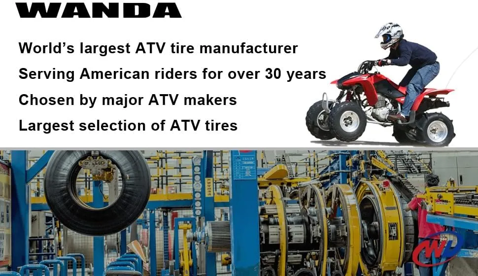 WANDA 16x8-7 Sport ATV Tires, Set of 2, 4-Ply image 2
