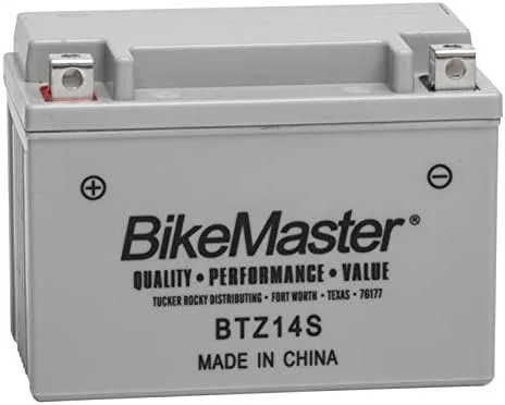 BikeMaster BM-48258 BTZ14S Battery for Honda VT1100C Shadow 1985–1986