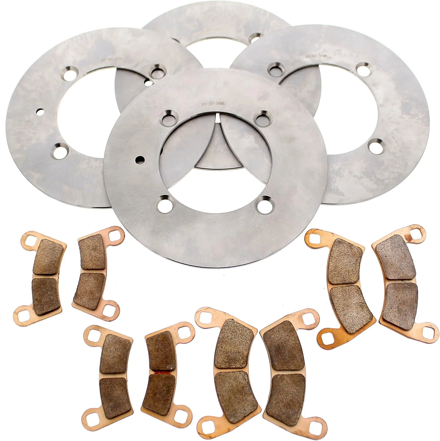 Race-Driven MudRat Brake Rotors & Pads A-70935 for 2017 Polaris General 1000 EPS Deluxe
