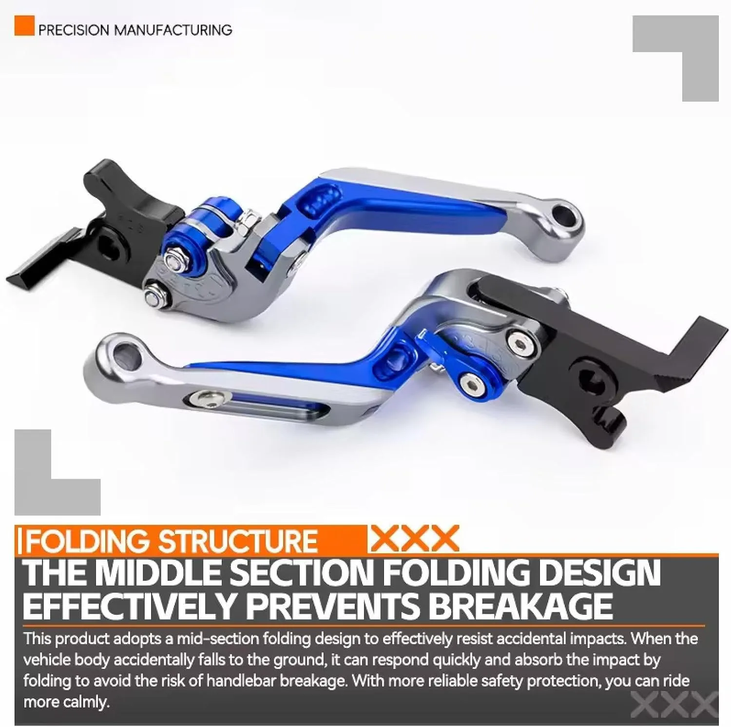 Royal GP300S/GP300SP Adjustable Folding Brake & Clutch Levers LKYNjkxFilWu-9312 image 4