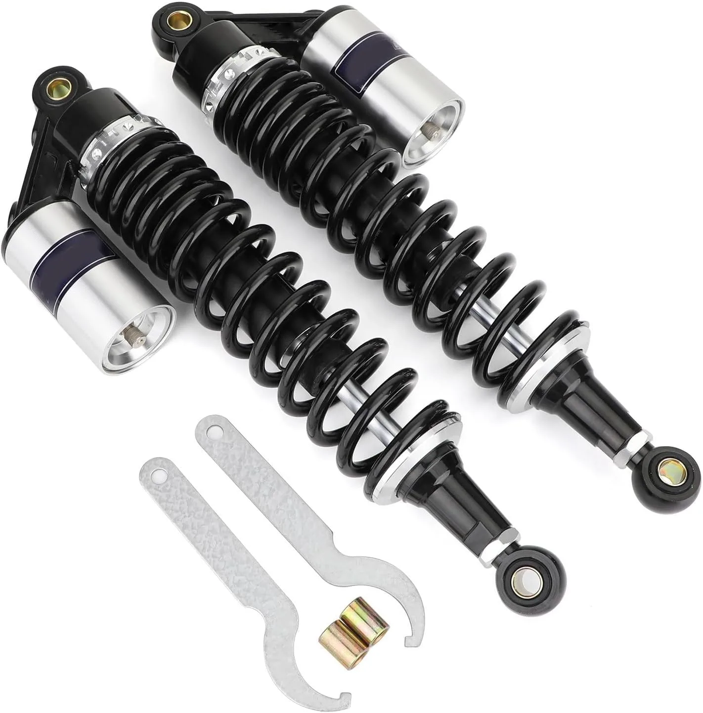 Generic 375 mm Rear Motorcycle Shock Absorbers Pair